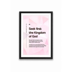 Seek First Wall Frame